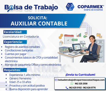 Vacante Auxiliar Contable